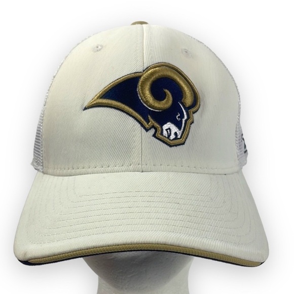 NEW Reebok Los Angelos Rams Fitted Baseball Hat Cap Equipment NFL - Picture 1 of 13